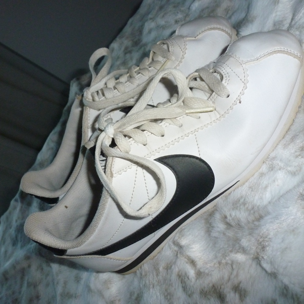 Nike White and Black Athletic Shoes